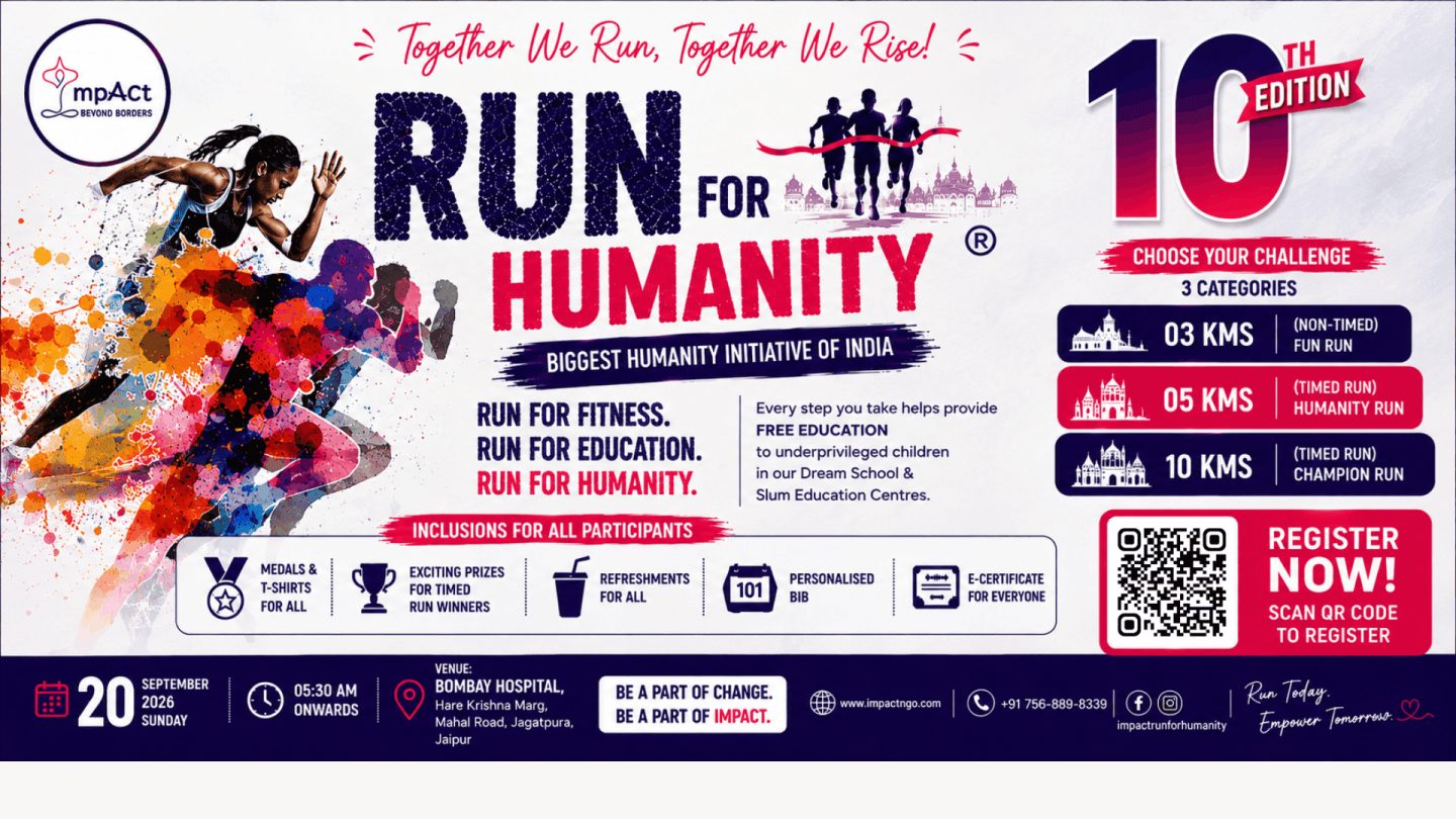 Run for Humanity- Biggest Humanity Initiative 10th Edition II Run to support Underprivileged Kids Event cover